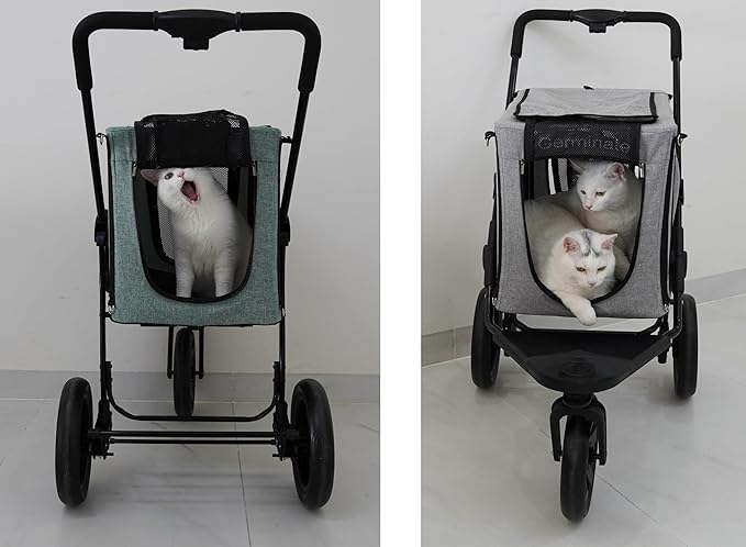 3 in 1 Dog Cat Stroller with Detachable 10 20 50 Lbs 2 Two