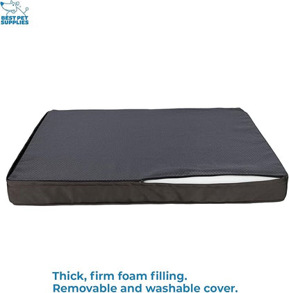 Best Pet Supplies Cute Dog Crate Mat Flat Bed with Waterproof Exterior 24X16X3