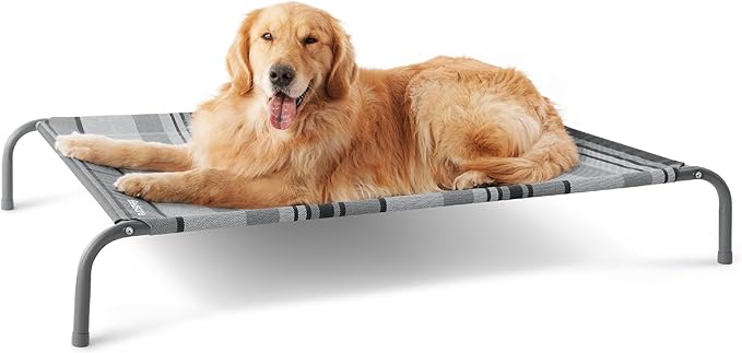 Bedsure Large Elevated Cooling Outdoor Dog Bed 49 inches