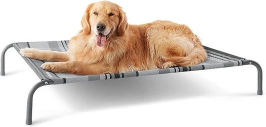 Bedsure Large Elevated Cooling Outdoor Dog Bed 49 inches