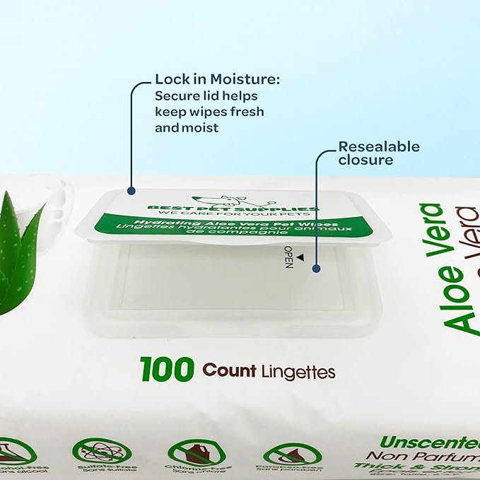 Best Pet Supplies Dog Wipes 400 Pack,