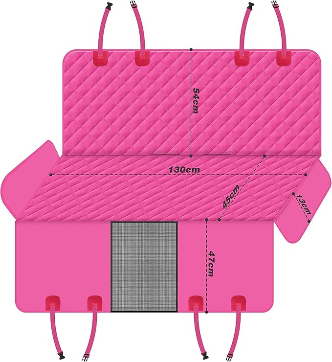 GXT Dog Back Seat Cover Protector for Cars SUV and Trucks with Mesh Window