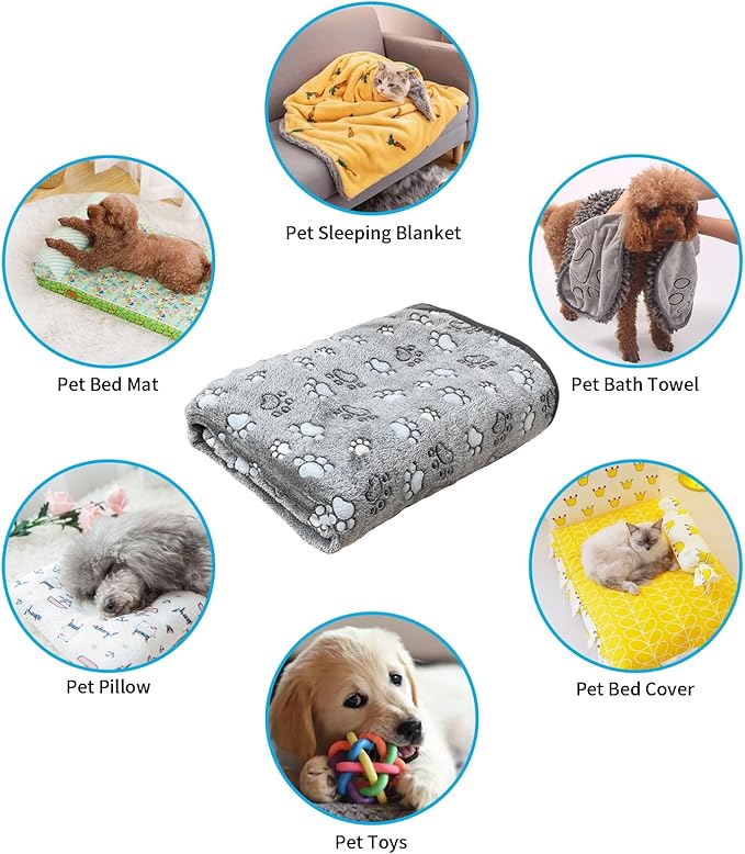 Glow Waterproof Dog Blanket Cats(paw60*50)