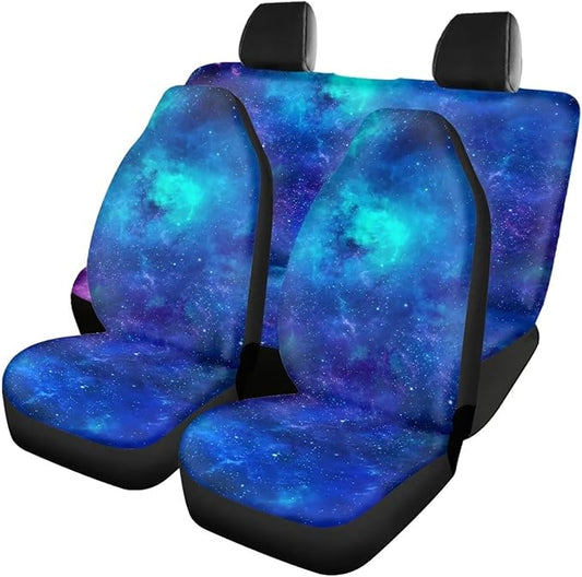 Galaxy Seat Covers for Cars Front and Rear 4 Pieces