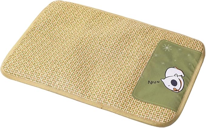 30 * 39 Inch Dog Beds Large Sized Dog and Medium Dogs,Pets Dog Summer Essentials Cooling Mat,Washable/Comfy/Home/Dog Crate Mat-Bamboo Dog Supplies