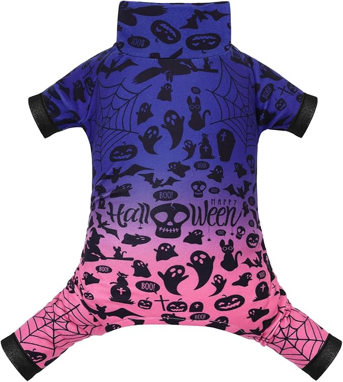 CuteBone Turtleneck Dog Pajamas Pet Clothes Thermal Dralon Onesie Cashmere High-Necked Puppy Pjs Coat GP05M