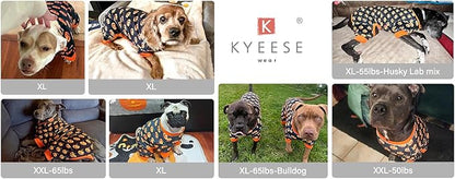 KYEESE Dog Pajama Halloween for Medium Dogs Pumpkin Dog Pjs Onesie Stretchable Soft Material for Holiday