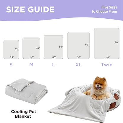 Lesure Premium Cooling Blankets for Medium Dogs Q-MAX>0.4，Durable Self 30x40