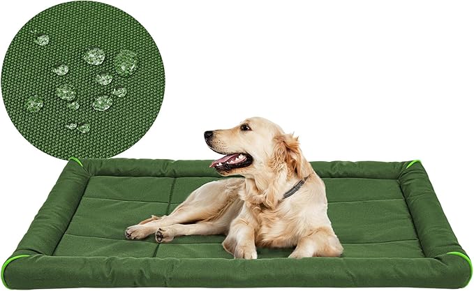 Miguel Oxford 900D Outdoor Waterproof Dog Bed for Metal Dog Crates Water-Resistant All Weather Pet Mat Durable Easy Wipe Clean Travel Indoor Outdoor Puppy Cat Crate Bed 42inch
