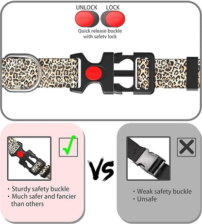 Cute Floral Dog Collar for Small Medium Large Dogs