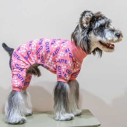 CuteBone Turtleneck Dog Pajamas Pet Clothes Thermal Dralon Onesie Cashmere High-Necked Puppy Pjs Coat - Warm, Cozy, and Stylish Sleepwear for Pets GP02L