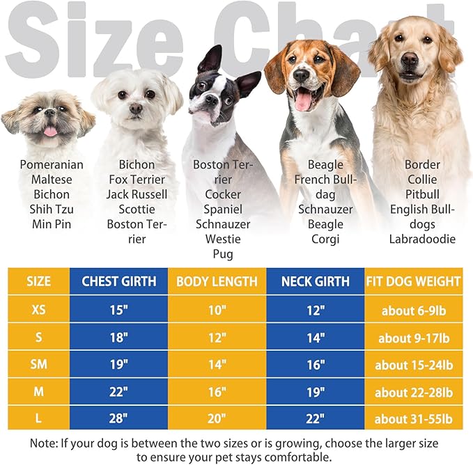 SCENEREAL Dog Hoodie Sweaters for Small Medium Large size Dogs