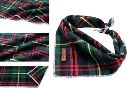 Lionet Paws Christmas Dog Bandana Washable Cotton Handkerchief