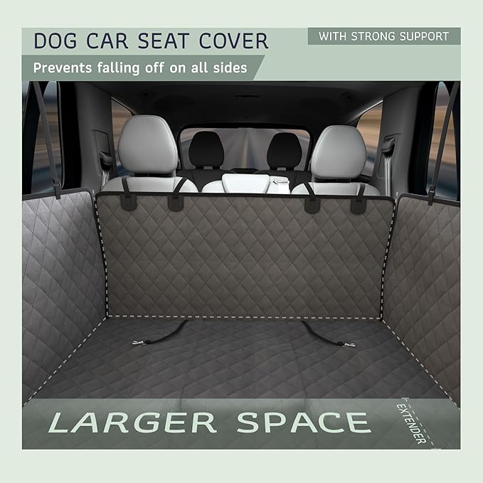 Katziela Back Seat Extender for Dogs-Large Space 2 Foams 425Lbs