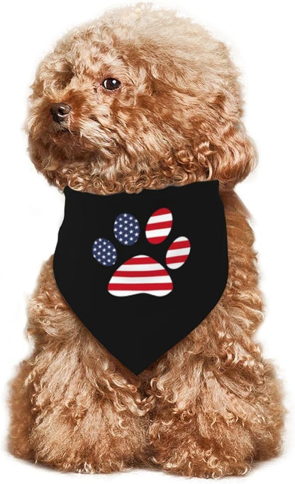 Costume Accessory Set Pet Dog Bandana,Costume Accessory Set Pet,for Halloween Christmas Cosplay Role Play Party (Flag)