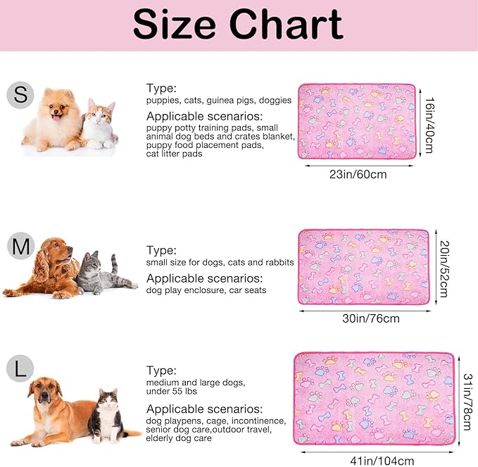 Dono 1 Pack 2 Dog Blankets Soft Fluffy