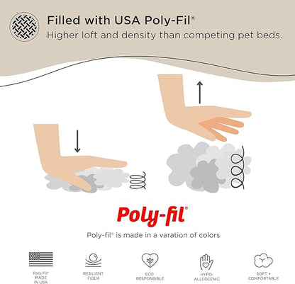 Best Friends by Sheri The Original Calming Donut Cat and Dog Bed in Shag Fur Dusty Rose 45"