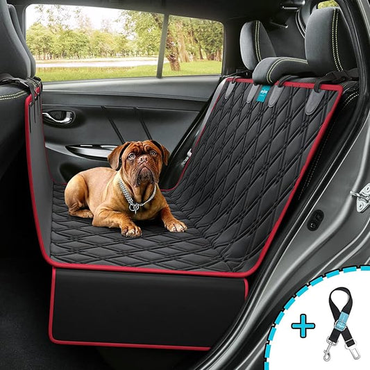 Dog Car Seat Cover Hammock Pet Seat Cover Protector for Cars Truck & SUV 100% Waterproof