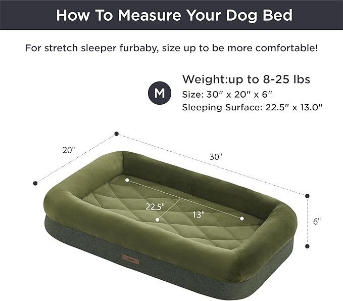 Lesure Memory Foam Dog Bed