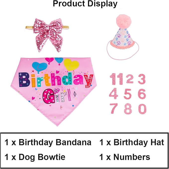 ADOGGYGO Dog Birthday Party Supplies