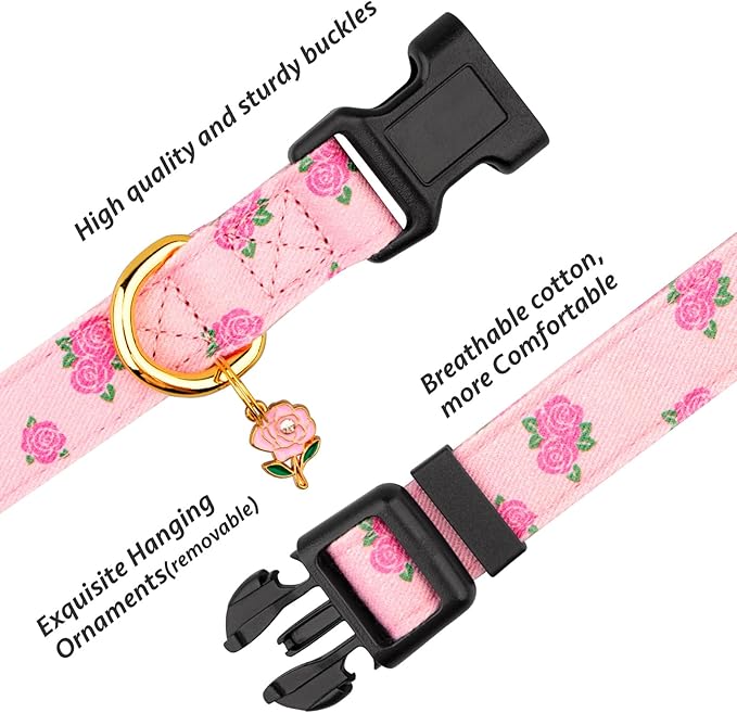 Cotton Handmade Dog Collar Cute and Distinctive Patterns