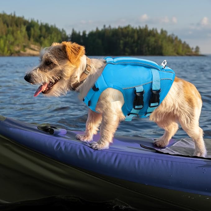 ASENKU Dog Life Jacket with Rescue Handle