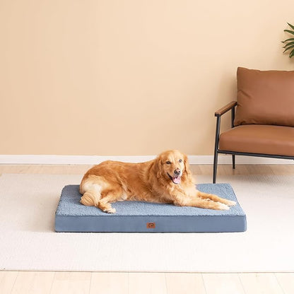 EHEYCIGA Washable Dog Beds for Extra Large Dogs Blue(41 X 27)