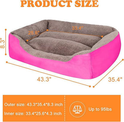 PUPPBUDD Dog Beds for Extra Large Dogs