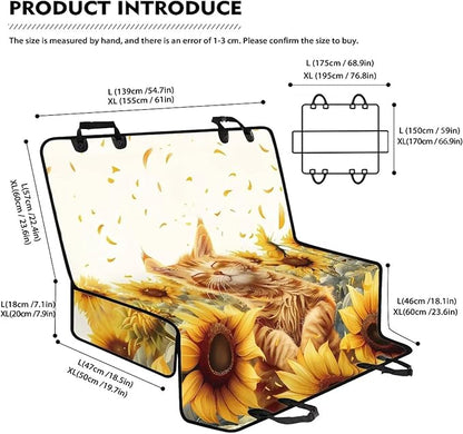 AFPANQZ Sunflower Cat Dog Cat Seat Cover Bucket