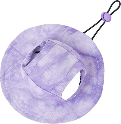 Pet hat with Ear Holes Sunscreen Baseball Cap Suitable for Small and Medium-Sized Dogs Outdoor Climbing hat in Summer Pet Products (Large