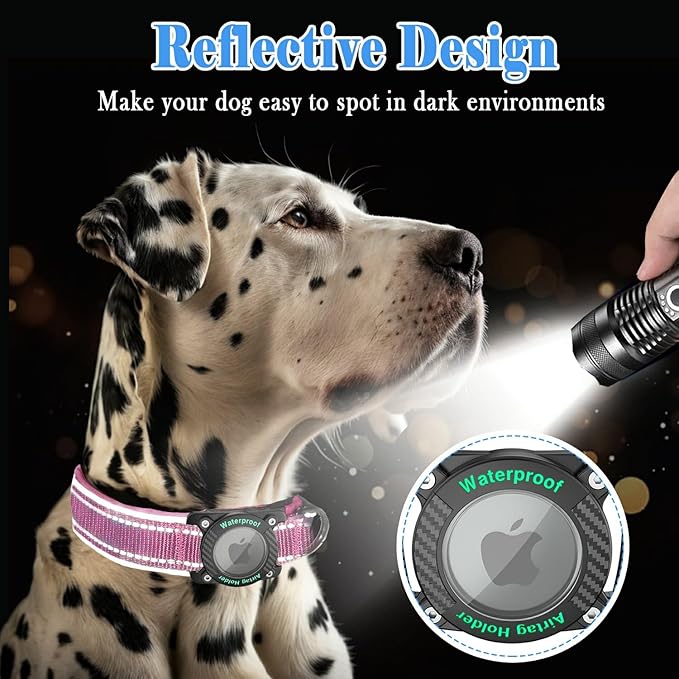 AirTag Dog Collar 100% Waterproof