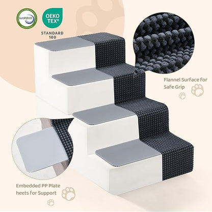 4-Step Dog Stairs 18'' H