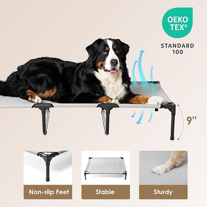 EHEYCIGA 50 Inch Elevated Dog Cot Beds for Extra Large Dogs