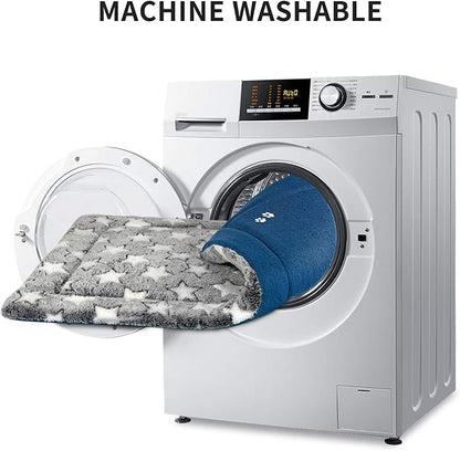 KROSER Fancy Dog Crate Pad Dog Bed Mat Reversible (Cool & Warm)