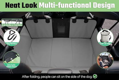 Back Seat Extender for Dogs，Dog Car Seat Cover Wash-Free，2024 Upgraded 500lbs，Travel Dog