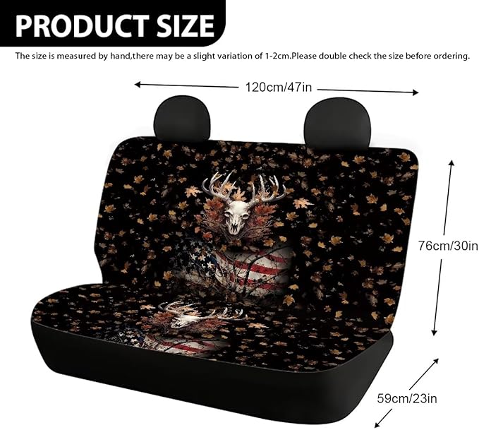 AFPANQZ Deer Skull Car Rear Bench Protective Car