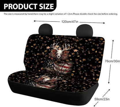 AFPANQZ Deer Skull Car Rear Bench Protective Car