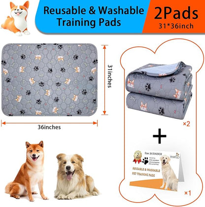 Washable Pee Pads for Dogs 2Pack 31''x36''