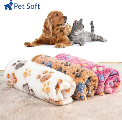 Pet Soft 1 Pack 3 Blankets Pet Blankets for Dogs 3L)