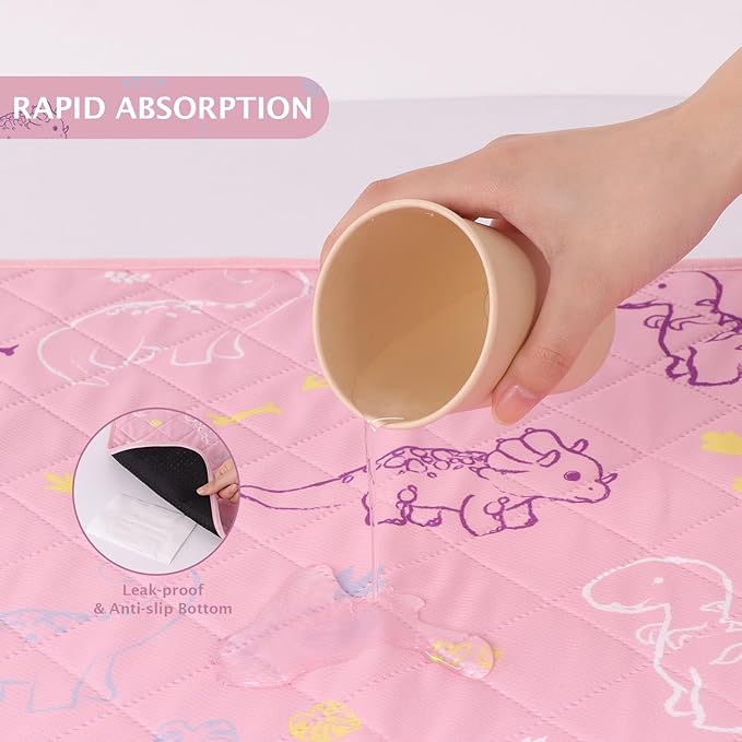 IEUUMLER Washable Pee Pads for Dogs Extra Large 71" x 71" 1 Pack EU007 (Pink 71"X71"-1pcs)