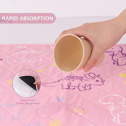 IEUUMLER Washable Pee Pads for Dogs 2 Pack EU007 (Pink 36"X48"-2pcs)