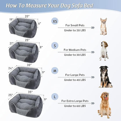Large Dog Bed for Large Medium Small Dogs 35''x25''
