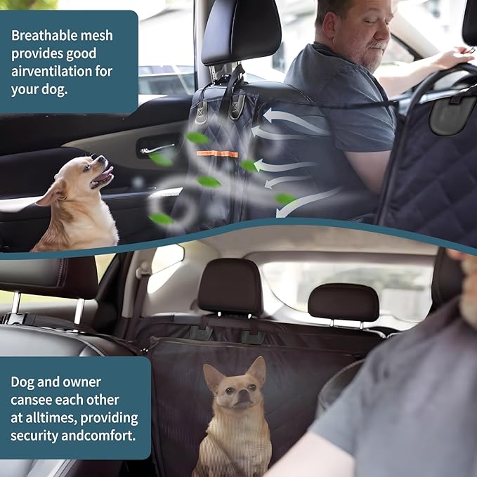 AKEfit Dog car seat Cover pet car seat Cover Dog Hammock for carHeavy Duty Oxford Cloth is Waterproof