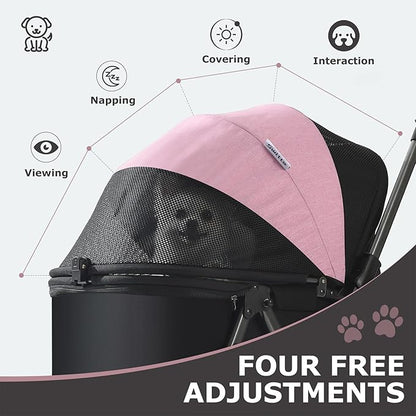 SWITTE Dog Stroller for Small Medium Dogs 4 Universal