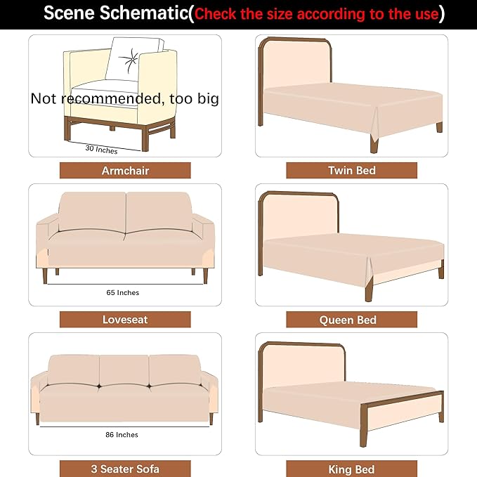 100% Waterproof Dog Blanket 82x120 inches