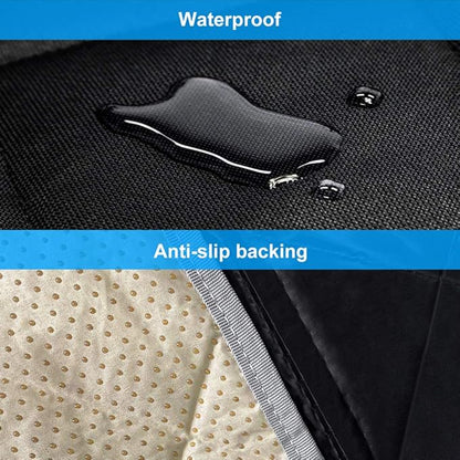 RBSC Home Dog Car Back Seat Cover Waterproof Heavy Duty and Nonslip Car Backseat Cover for Cars