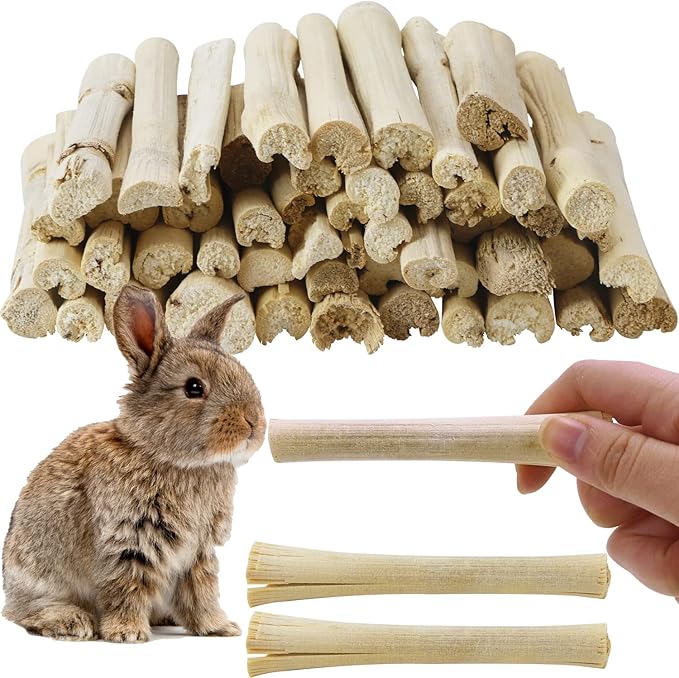 2lb Sweet Bamboo Chew Toy Natural Sweet Bamboo Animals Molar Chew Sticks Toys Pet Snacks Bamboo Sticks Treats