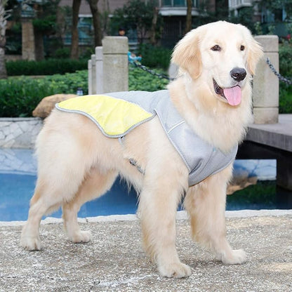 Dog Cooling Vest Harness Outdoor Puppy Cooler Jacket Reflective Safety Sun-proof Pet Hunting Coat 22.8"-28.4"))