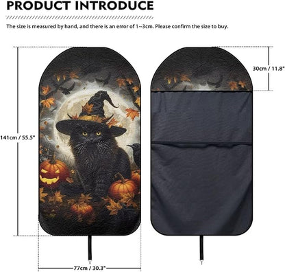 Yewattles Halloween Black Cat Non-Slip Bucket Towel Seat