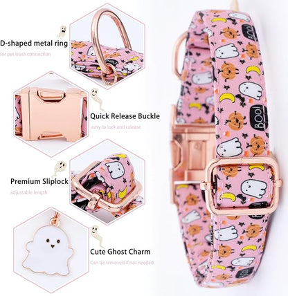 Faygarsle Bow Tie Halloween Fall Dog Collar